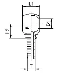 Фитинг BANJO для РВД DN06 M12x1.5